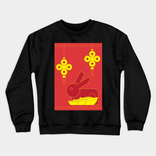 Year of the Rabbit Crewneck Sweatshirt by TheRatbagCo